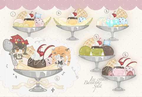 🍦冰淇凌香蕉船 🎀 rm25-40